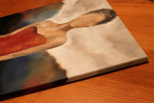 Original art for sale at UGallery.com | Red Dress by Naoko Paluszak | $1,275 | oil painting | 20' h x 16' w | photo 2