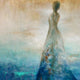 Original art for sale at UGallery.com | Who Are These Angels XLVIII by Naoko Paluszak | $2,075 | mixed media artwork | 24' h x 24' w | thumbnail 1