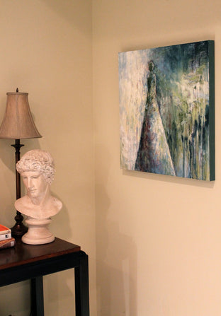 Original art for sale at UGallery.com | Who Are These Angels LIX by Naoko Paluszak | $1,650 | oil painting | 24' h x 24' w | photo 3