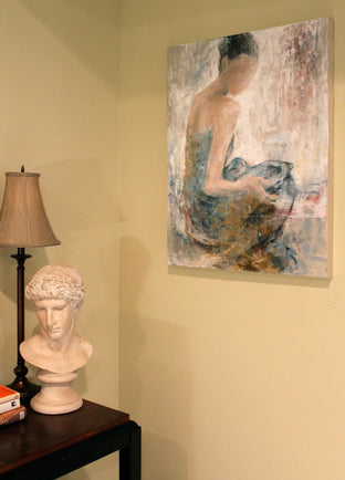 Original art for sale at UGallery.com | In the Light with Book by Naoko Paluszak | $1,825 | oil painting | 30' h x 24' w | photo 3