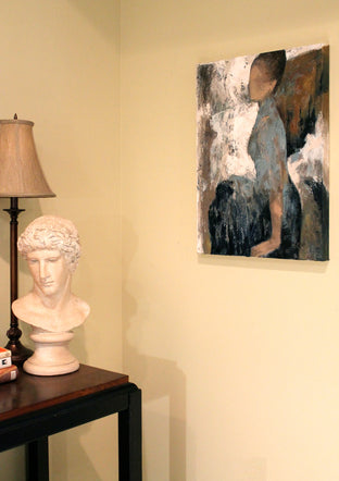Original art for sale at UGallery.com | Blue Skirt by Naoko Paluszak | $1,800 | oil painting | 24' h x 18' w | photo 3