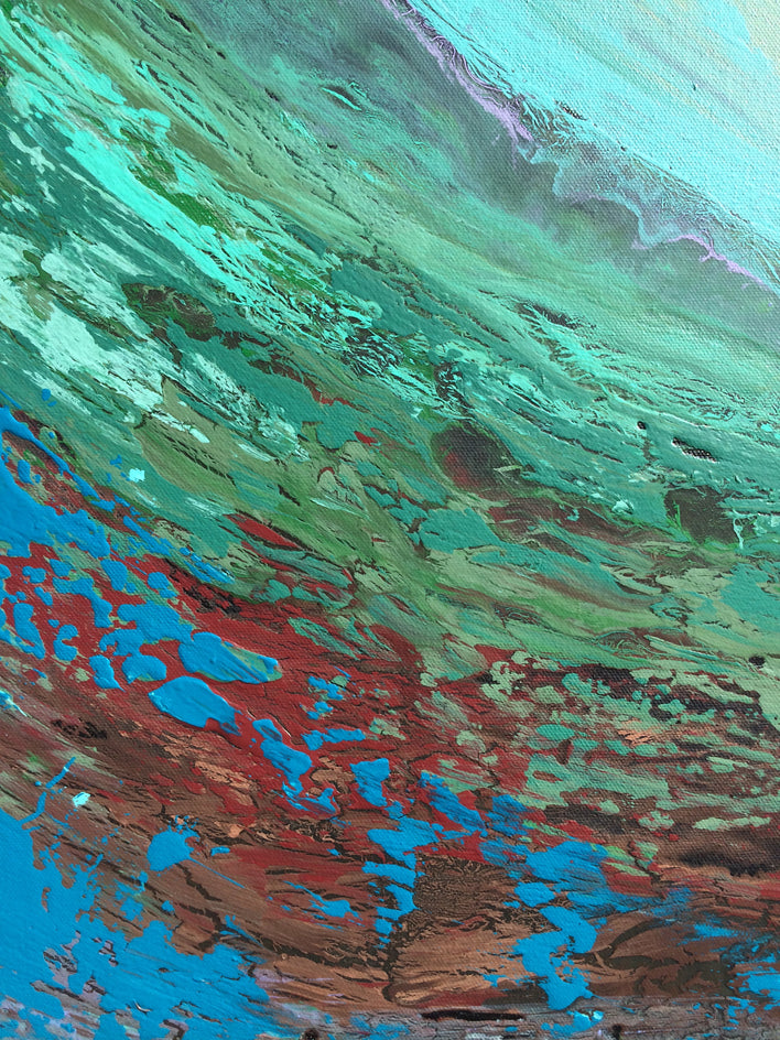 Autumn Wave by Alicia Dunn |  Closeup View of Artwork 