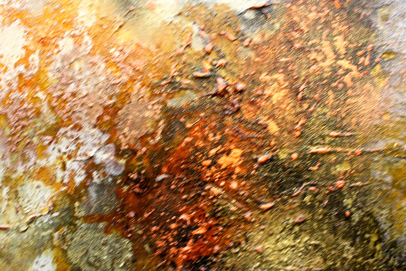 Wildfire III by DL Watson |  Side View of Artwork 