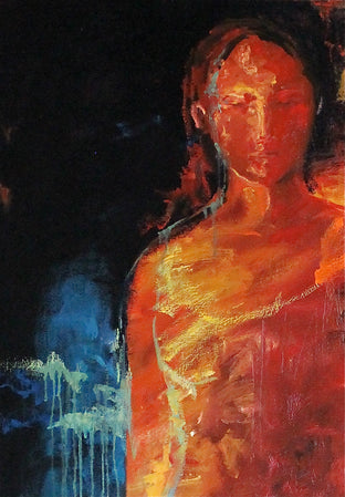 Original art for sale at UGallery.com | Imperious by Naoko Paluszak | $4,725 | oil painting | 48' h x 36' w | photo 4