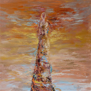 Original art for sale at UGallery.com | Who Are These Angels LXXV by Naoko Paluszak | $1,850 | oil painting | 24' h x 24' w | photo 1