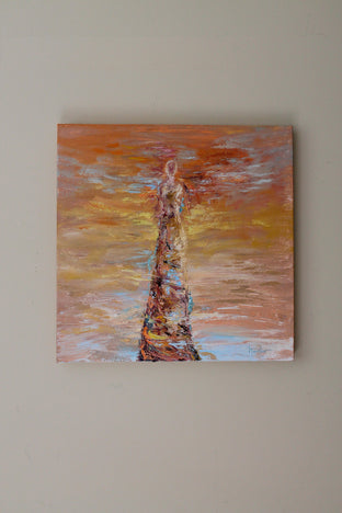 Original art for sale at UGallery.com | Who Are These Angels LXXV by Naoko Paluszak | $1,850 | oil painting | 24' h x 24' w | photo 3