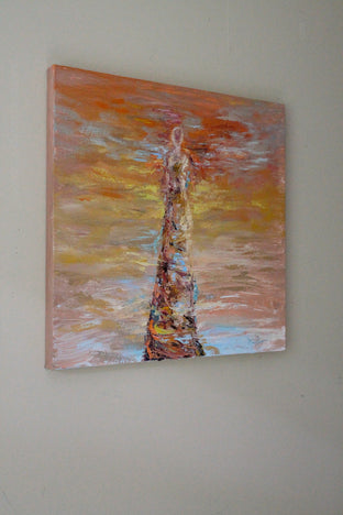 Original art for sale at UGallery.com | Who Are These Angels LXXV by Naoko Paluszak | $1,850 | oil painting | 24' h x 24' w | photo 2