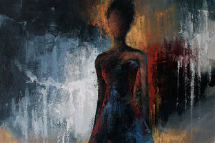 Original art for sale at UGallery.com | In the City Lights by Naoko Paluszak | $2,725 | oil painting | 36' h x 24' w | photo 4
