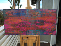 Original art for sale at UGallery.com | In the Park by Alicia Dunn | $675 | acrylic painting | 18' h x 36' w | thumbnail 3