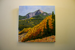 Original art for sale at UGallery.com | Fall in the La Sals by Crystal DiPietro | $1,825 | oil painting | 28' h x 28' w | photo 3