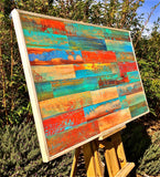 Original art for sale at UGallery.com | Sand and Sky by Alicia Dunn | $1,500 | acrylic painting | 28.5' h x 45.8' w | thumbnail 2