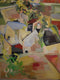 Original art for sale at UGallery.com | Dreamy Villa by Colette Wirz Nauke | $2,675 | acrylic painting | 48' h x 48' w | thumbnail 2