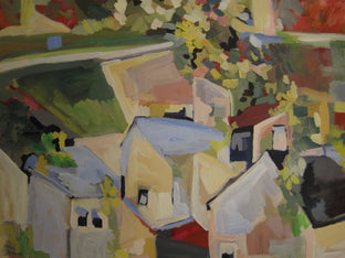 Dreamy Villa by Colette Wirz Nauke |   Closeup View of Artwork 
