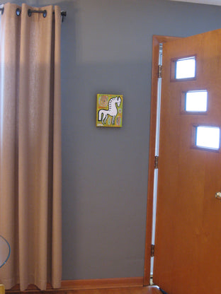 Original art for sale at UGallery.com | Fairytale Horse by Jessica JH Roller | $225 | acrylic painting | 10' h x 8' w | photo 4