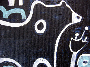 Original art for sale at UGallery.com | Mama Bear, Baby Bear by Jessica JH Roller | $300 | acrylic painting | 10' h x 10' w | photo 4