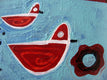 Original art for sale at UGallery.com | Duck Pond in the Summer by Jessica JH Roller | $250 | acrylic painting | 10' h x 10' w | thumbnail 4