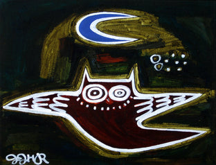 Owl and Moon #2 by Jessica JH Roller |  Artwork Main Image 