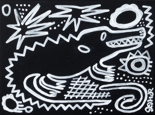 Black Alligator by Jessica JH Roller |  Artwork Main Image 