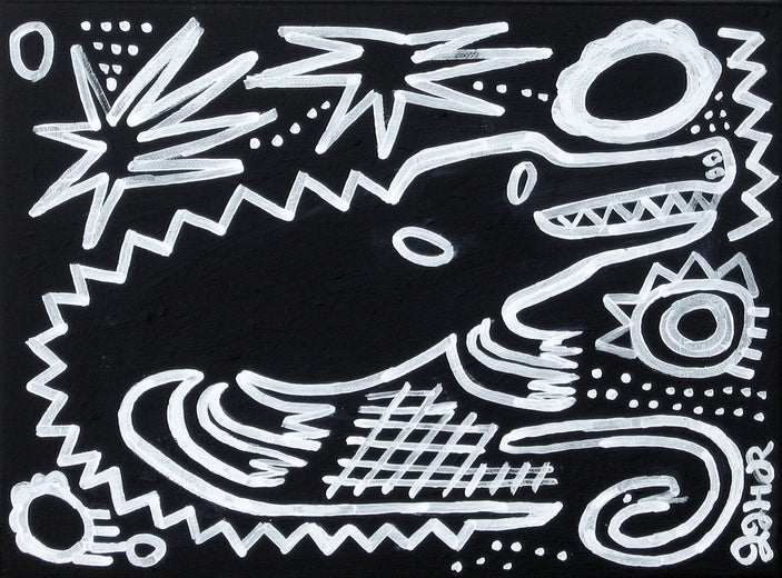 Black Alligator by Jessica JH Roller |  Artwork Main Image 