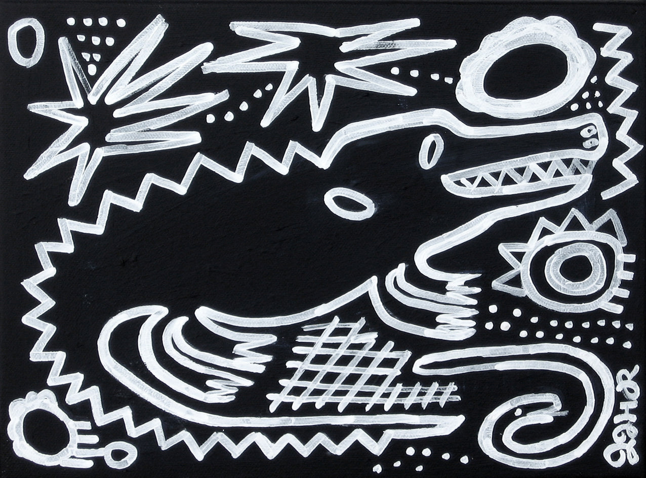 Black Alligator by Jessica JH Roller |  Artwork Main Image 