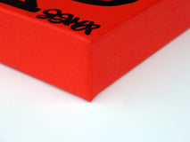 Original art for sale at UGallery.com | Red Owl with Cross Feathers by Jessica JH Roller | $300 | acrylic painting | 10' h x 10' w | thumbnail 2