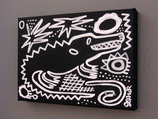 Black Alligator by Jessica JH Roller |  Context View of Artwork 