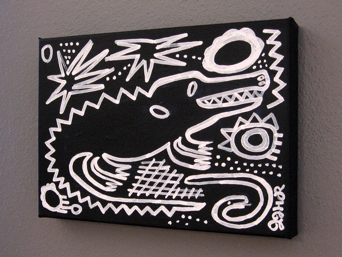 Black Alligator by Jessica JH Roller |  Context View of Artwork 