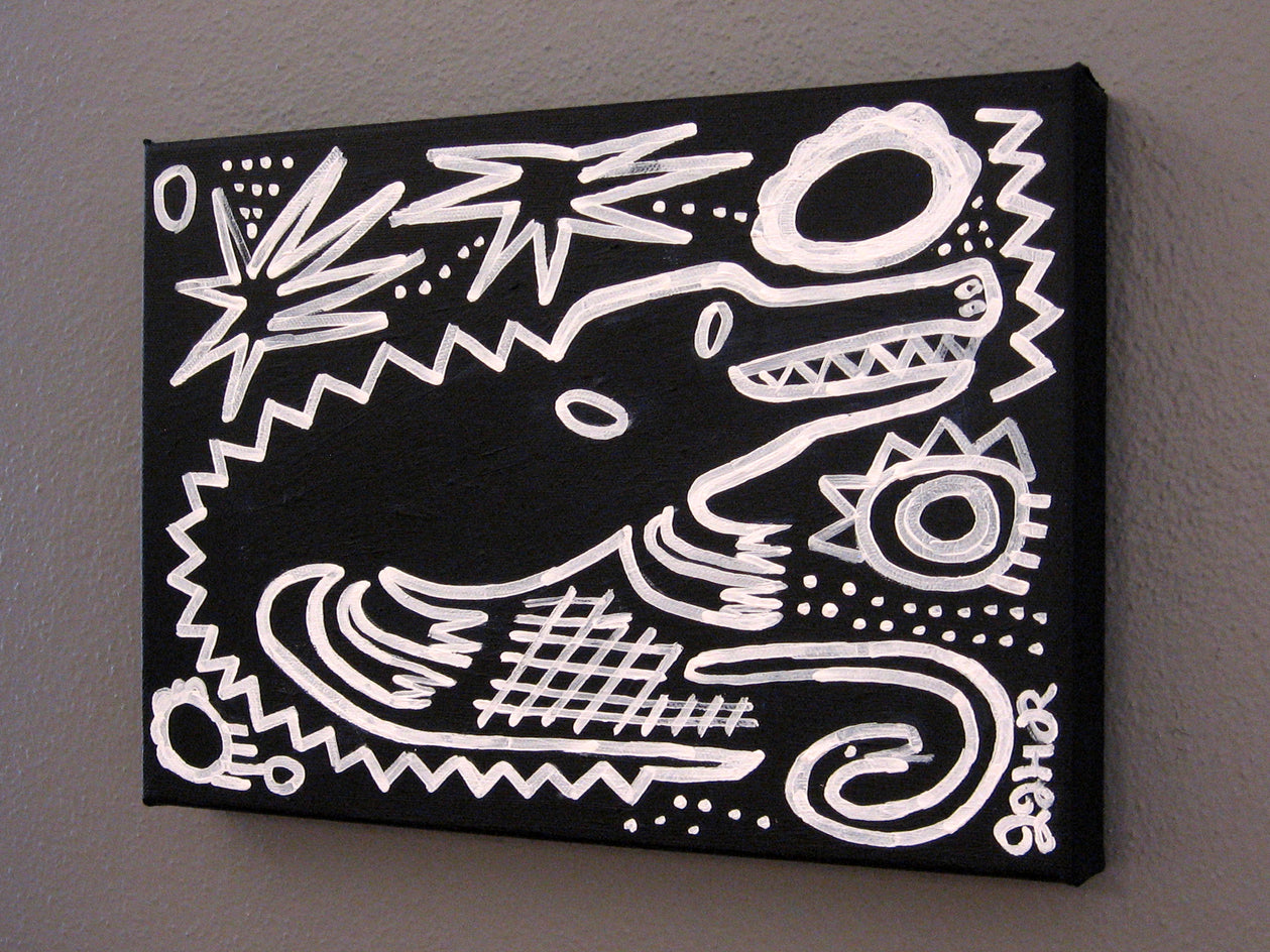 Black Alligator by Jessica JH Roller |  Context View of Artwork 