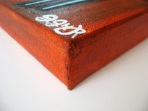 Original art for sale at UGallery.com | Little Blue Pony by Jessica JH Roller | $300 | acrylic painting | 10' h x 10' w | thumbnail 2