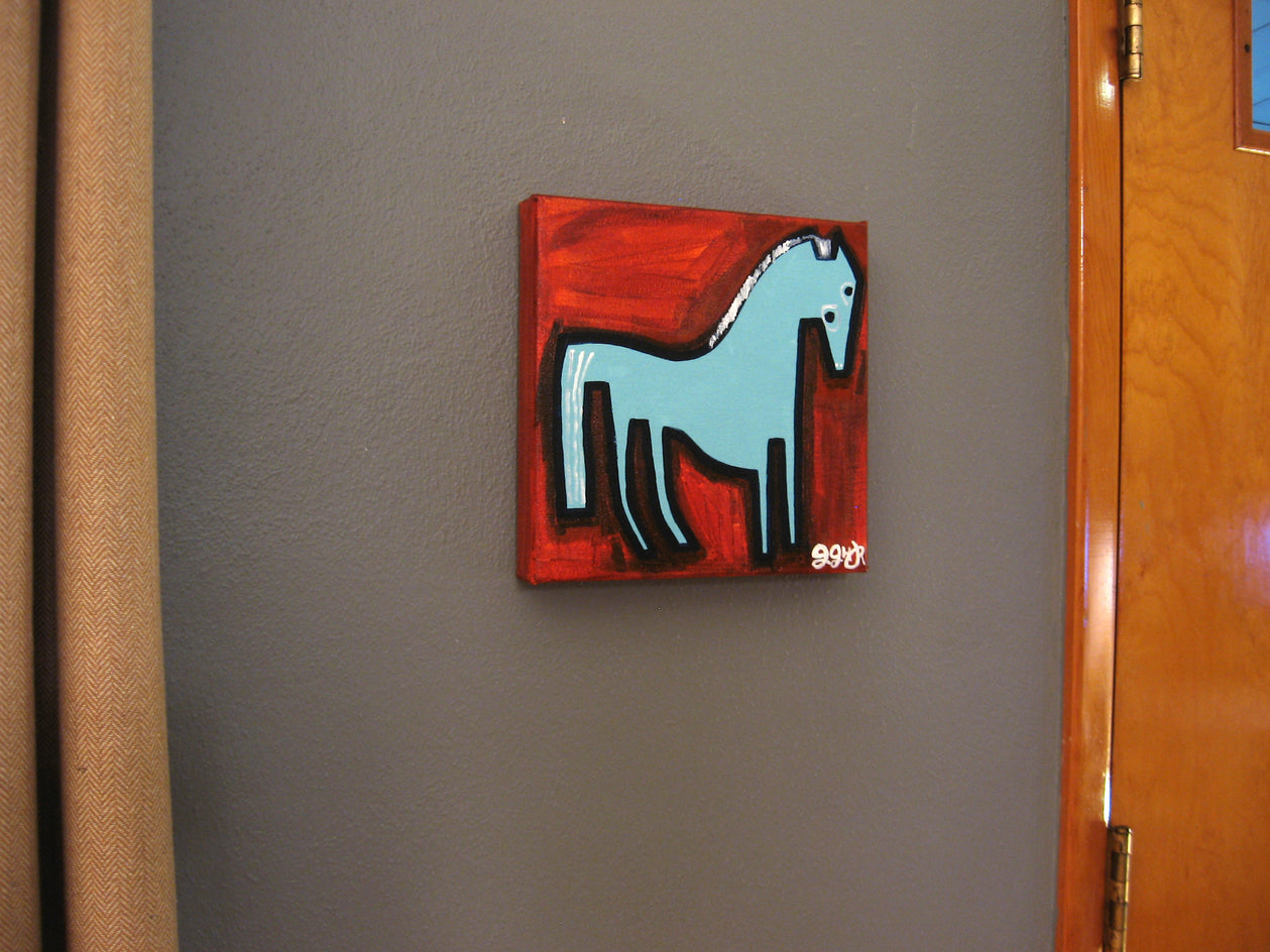 Little Blue Pony by Jessica JH Roller |  Context View of Artwork 