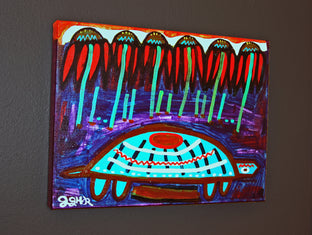 Original art for sale at UGallery.com | July Turtle by Jessica JH Roller | $370 | acrylic painting | 12' h x 16' w | photo 4