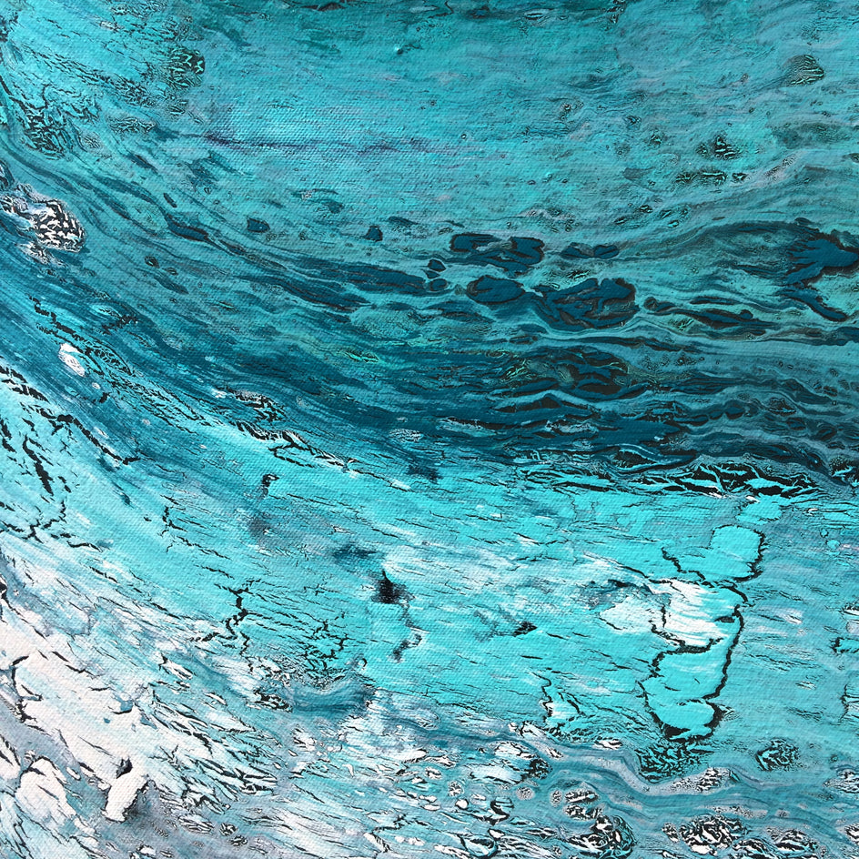 Wave after Wave by Alicia Dunn |  Closeup View of Artwork 