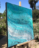 Original art for sale at UGallery.com | Wave after Wave by Alicia Dunn | $700 | acrylic painting | 24' h x 24' w | thumbnail 2