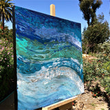 Original art for sale at UGallery.com | Wave after Wave II by Alicia Dunn | $700 | acrylic painting | 24' h x 24' w | thumbnail 2
