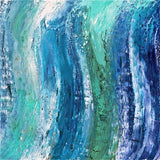 Original art for sale at UGallery.com | Falling Water by Alicia Dunn | $700 | acrylic painting | 24' h x 24' w | thumbnail 1