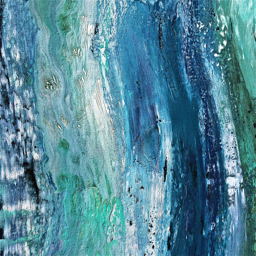 Falling Water by Alicia Dunn |   Closeup View of Artwork 