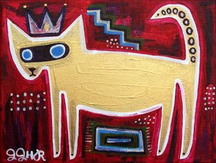 Original art for sale at UGallery.com | Old Kitty by Jessica JH Roller | $275 | acrylic painting | 9' h x 12' w | photo 1