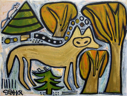 Coyote in the Woods by Jessica JH Roller | Artwork Main Image