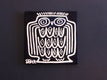 Original art for sale at UGallery.com | Owl on Dark Blue by Jessica JH Roller | $300 | acrylic painting | 12' h x 12' w | thumbnail 3