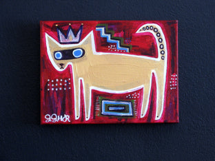 Original art for sale at UGallery.com | Old Kitty by Jessica JH Roller | $275 | acrylic painting | 9' h x 12' w | photo 3