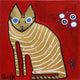 Original art for sale at UGallery.com | Dear Old Tony by Jessica JH Roller | $400 | acrylic painting | 12' h x 12' w | thumbnail 1