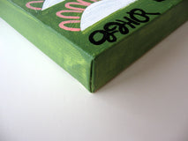 Original art for sale at UGallery.com | Pink Pug by Jessica JH Roller | $500 | acrylic painting | 18' h x 14' w | thumbnail 2