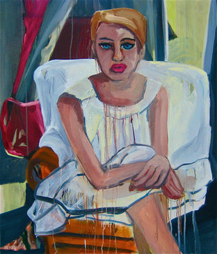 Original art for sale at UGallery.com | Lady Bridget in the Orangery by Malia Pettit | $2,075 | oil painting | 40' h x 34' w | photo 1