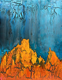 Original art for sale at UGallery.com | Glow with the Gold of Sunshine by Alicia Dunn | $450 | acrylic painting | 14' h x 11' w | thumbnail 1