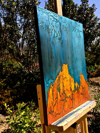 Glow with the Gold of Sunshine by Alicia Dunn |  Side View of Artwork 