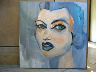 Original art for sale at UGallery.com | Untitled (Pre-Raphaelite) by Malia Pettit | $350 | oil painting | 12' h x 12' w | photo 3