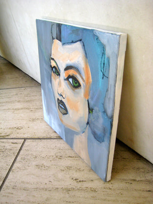 Original art for sale at UGallery.com | Untitled (Pre-Raphaelite) by Malia Pettit | $350 | oil painting | 12' h x 12' w | photo 2