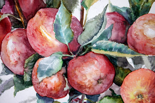Original art for sale at UGallery.com | Apples by Suren Nersisyan | $315 | watercolor painting | 15' h x 20' w | photo 3