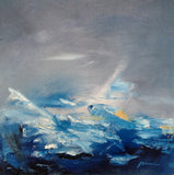 Original art for sale at UGallery.com | Dawn by Sarah Parsons | $250 | oil painting | 12' h x 12' w | thumbnail 1