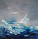 Original art for sale at UGallery.com | Dawn by Sarah Parsons | $250 | oil painting | 12' h x 12' w | thumbnail 1